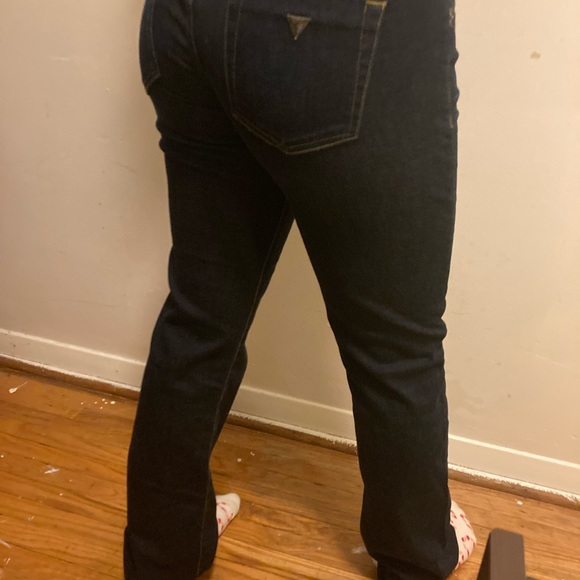 Retro Guess Bootcut Dark Blue Jeans - Picture 7 of 8